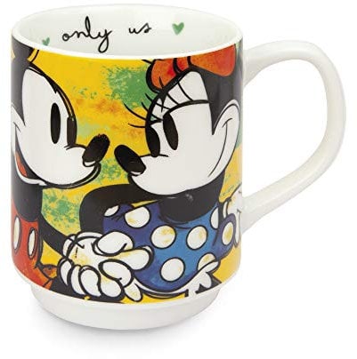 Egan Mug Collezione Disney Mickey Mouse Love. Oggetto Realizzato in Porcellana di Colore Verde e Multicolore. Dimensione: 18X11 cm. La referenza è PWM21I/V