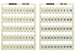 1pcs WAGO Labelling System for Floor Clips, waagerecht, 21 – 30 (10)