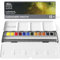 Winsor & Newton Boite de 12 demi godets (peut en contenir 24) Aquarelle Professional Watercolour Boîte métal de voyage personnalisable