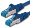 10m - CAT6a - Netzwerkkabel blau - 1 Stück CAT 6 A Patchkabel 10000 Mbit s SFTP PIMF 500 MHz kompatibel zu CAT5 CAT6 CAT7 DSL Internet Switch Router