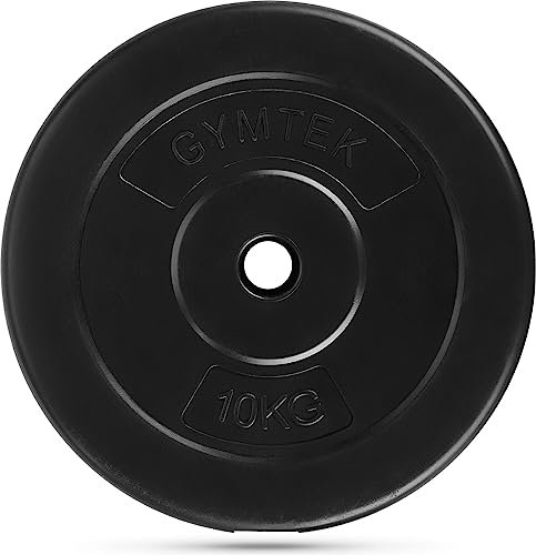 Gymtek® Hantelscheibe, 31 mm Gewichte, Gewichtsscheibe Hantelgewichte (10 kg)