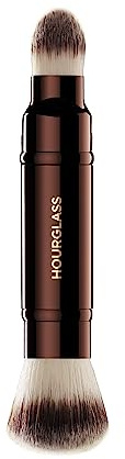 Hourglass Double-Ended Complexion Brush - Makeup-Pinsel - Metallic Handle - Tierversuchsfrei, Vegan - Neutral