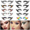 Fat-catz-copy-catz 5x Pairs of Different Colourful Adult eye shadow Fashionable Fun Temporary Eye Tattoo Makeup Butterfly, Fancy dress