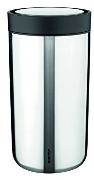Stelton To Go Click, 0.20 l. -steel Tassen-& Untertassensets, Edelstahl, 9 x 9 x 15.5 cm