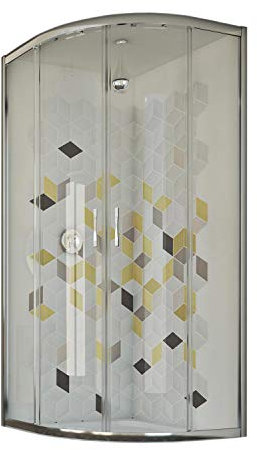 Box doccia semicircolare 80x80 CM H198 trasparente mod. Evolution