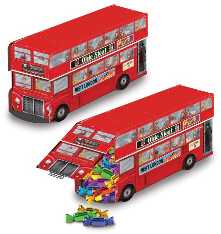 Beistle A Creation 3-D Double Decker Bus Centerpiece, Paper, Multicolor, One size, 54122