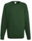 Fruit Of The Loom - Sudadera de raglán con cuello redondo y manga larga para hombre verde botella Small