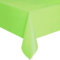 Unique UK Solid Limettengrüne Kunststoff-Tischdecke, kurz gefaltet, rechteckig, 137 x 274 cm, 1 Stück, Elegante und langlebige Tischdecke für Partys, Veranstaltungen und Zuhause