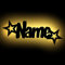 Led Möbel Nacht-Lichter Lampe Stern-Funkeln mit individuell-em Name-n Personalisiert-e Baby Geschenk-e zur Taufe Geburt Kommunion DIY Set optional