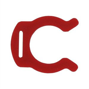 John Guest pic1808r con clip di chiusura – Rosso -- (pacchetto di 3)
