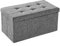 TecTake Faltbare Sitzbank Aufbewahrungsbox Sitzwürfel Hocker Würfel Möbel 76x38x38cm - diverse Farben - (Lichtgrau | Nr. 402238)