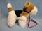 EBO 48028-48026 Foxterrier mit Halsband und Leine