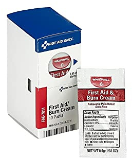 First Aid Only FAE-7011 SmartCompliance Refill Burn Cream Packets, 10 Count