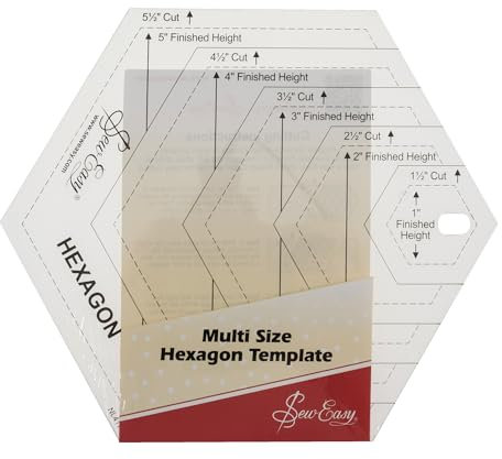 Quilt Schablone, Form Hexagon