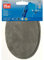 Prym Patches Velour Imitation Leather, Iron-on, 9 x 13.5cm, Light Grey, 13.5cm