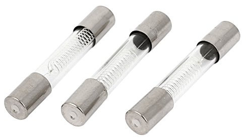 sourcingmap Glass Tube Fuse High Voltage 0.8A 5kV 6 x 40mm 3Pcs for Microwave Oven