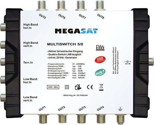 MegaSat 0600150 Profiline Multischalter 5/8