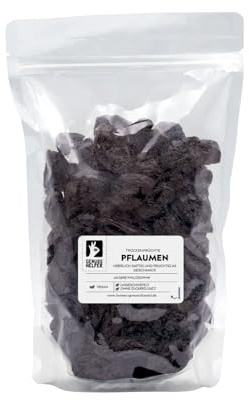 Bremer Gewürzhandel Pflaumen getrocknet, ganz, ohne Stein, Backpflaumen ohne Zuckerzusatz & ungeschwefelt, 1kg