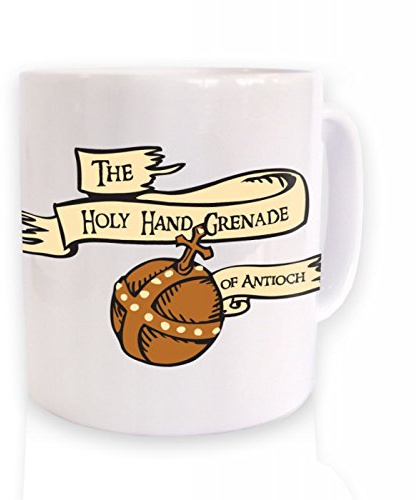 The Holy Hand Grenade of Antioch Tasse (Standard Size Mug/weiß)