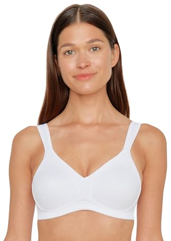 Susa Damen Bügelloser BH 7077, Weiß (Champ Micro), 85E