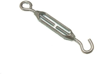 200 X Spannschloss Drahtspanner Spanner Hook - Eye verzinkt 5mm