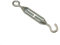 200 X Spannschloss Drahtspanner Spanner Hook - Eye verzinkt 5mm