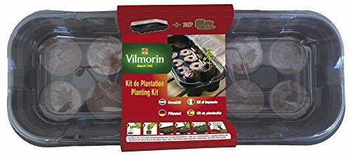 Vilmorin 3990626 Mini Kit di Serra Morbida + 10 pastiglie in Fibra di Cocco Tutto in Uno