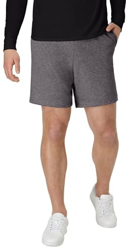Hanes Mens Jersey Cotton With Pocket Workout-and-training-shorts, Charcoal Heather, 3X-Large US