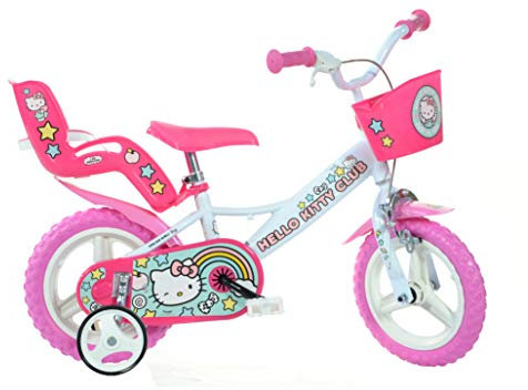 Dino Bikes Fahrrad, 12-Zoll, Hello Kitty Ausführung,124R-HK