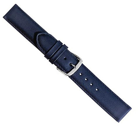 Herzog Beach Uhrenarmband Kalbsleder Dunkelblau 20427S, Stegbreite:28mm