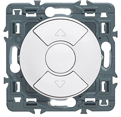 LEGRAND - Interrupteur Volet Roulant Céliane - Tous Types de Moteurs de Volets à Butée Electronique ou Mécanique Intégrée - Prêt à Installer - Fabriqué En France - Blanc