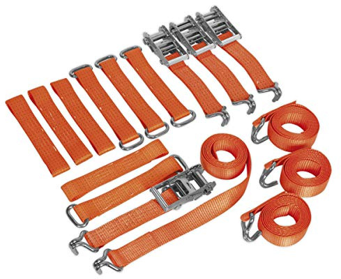 Sealey Liegeplätzen tdrwkit Set Ratsche, 50 mm x 3 m, bis 4500 kg Last, 4 Stück