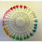 Plastic Headed Extra Long Pins - Assorted Colours - Hearts