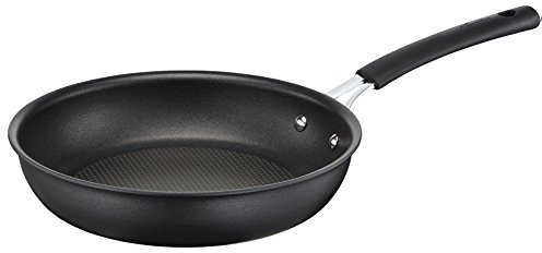 Lagostina Tempra Padella 1 Manico, Antiaderente Multistrato, Adatta All'Induzione, Alluminio, Nero, Diametro 24 cm