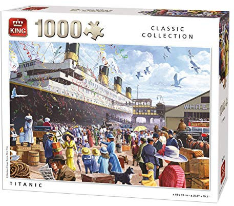 King 05134 - Puzzle Titanic, 1000 Stück