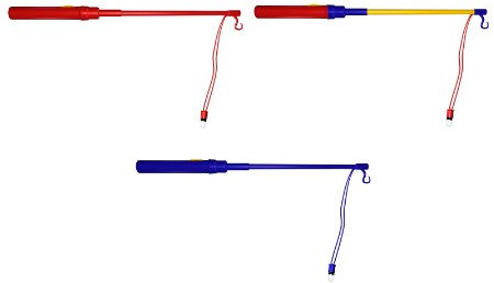 5x elektronischer Lampionstab Lampion Stab 50cm mit LED Licht