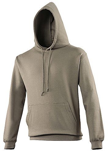 AWDis Men's College Hoodie, Grey (Olive), XX-Large