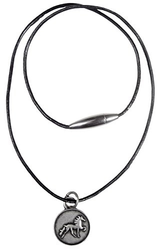 Karlslund Halskette, Leder mit Magnetverschluss und Pferdeanhänger