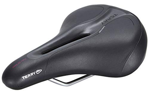 Terry Fisio GT Max Woman Sattel mit Light FeC Stahl-Gestell und DuraLux Microfiber Obermaterial in der Farbe Schwarz, Sitzbreite: 12cm - 15cm, 423 001 63