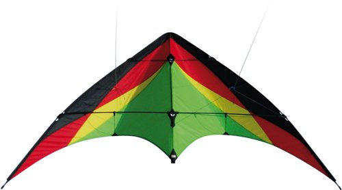 Lenkdrachen - Trickster Slide - für leichten bis mäßgien Wind - Abmessung: 170x80cm - inkl. Steuerleinen mit Gurtschlaufen