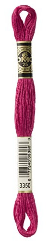 DMC Lichteffekte mit Stickerei Floss 8,7 m 12-Pack De Ultra-Dunkelgrau-Rosa