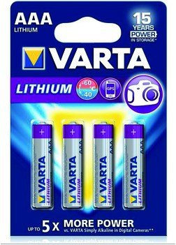 Varta Batterie Lithium Mikro AAA (6103) - 4er Blister