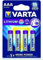 Varta Batterie Lithium Mikro AAA (6103) - 4er Blister