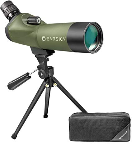BARSKA Blackhawk 18-36x50 Waterproof Angled Spotting Scope w/ Tripod & Soft Carry Case