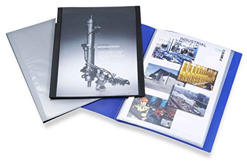 Rapesco 0912 Chemise de Présentation avec 40 Pochettes (80 Vues) A4 - Noire