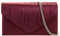 fi9® Bolso de mano de satén para mujer, para fiesta, graduación, novia, noche, borgoña