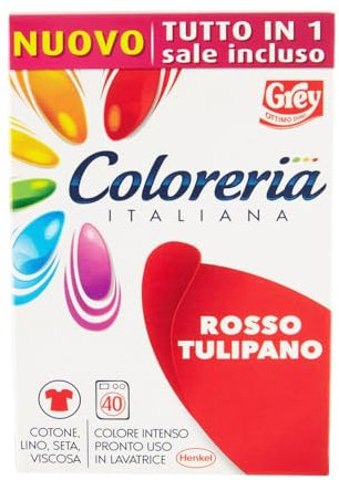 Coloreria Italiana Rosso Tulipano Tutto in 1 Sale Incluso - Rosso Tulipano