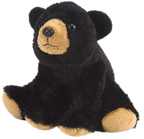 Wild Republic Cuddlekins Mini Schwarzbär, Stofftier, Baby-Geschenk für Mädchen und Jungen, Kinder Plüschtier, Kuscheltier Für Babys, Spielzeug aus Recyclingmaterial, 20 cm