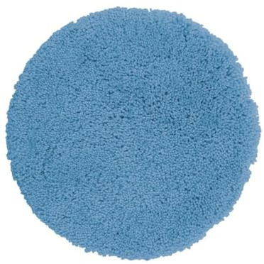 Spirella – Runde Highland Mikrofaser-Badematte – rutschfest, schnelltrocknend und waschbar – 100% strapazierfähiges und widerstandsfähiges Polyester – Himmelblau – Ø 60 cm