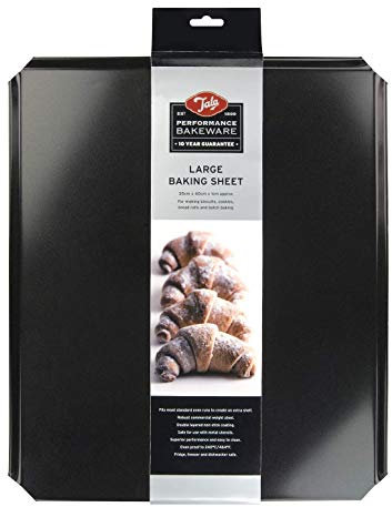 Tala Performance Baking Sheet, Professional Gauge Carbon Steel with Eclipse Premium Non-Stick Coating, Perfect for Cooking and Roasting, 35.5 x 42 x 1cm
